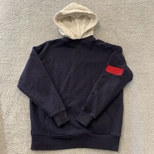 Kith Classic Logo Williams II Hoodie Size Small Navy White Hooded Crewneck